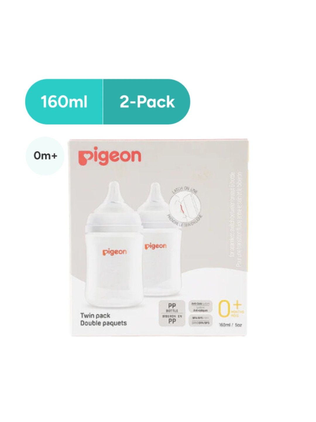 pigeon wide neck bottle Discount Wide Neck Pp Bottle 160 Ml Pk 2 Pigeon